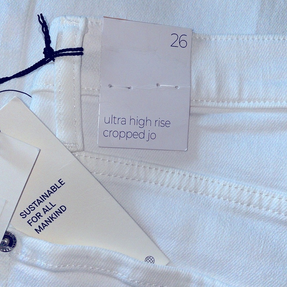 NWT 7 for all mankind LUXE VINTAGE.  White Flare Women's Jeans.  Size 26 - Picture 9 of 12